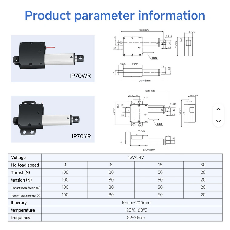 IP70 Micro Linear Actuators Manufacturer | Precision Motion Engineering for Demanding Applications